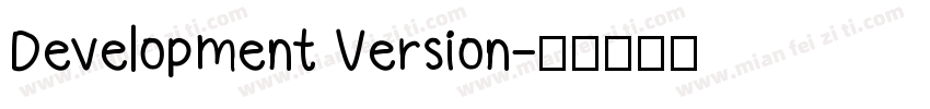 Development Version字体转换